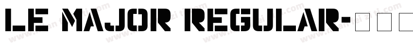 Le Major Regular字体转换